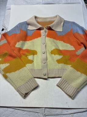 House of Sunny Day Tripper Jacquard Button-Down Cardigan